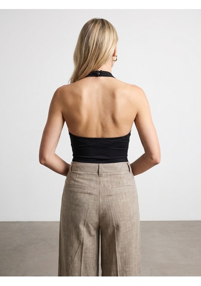 DİLVİN 21267 Halter Top-siyah