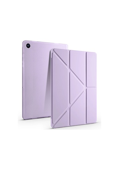 Galaxy   Uyumlu  Tab A9 Plus Kılıf Zore Tri Folding Kalem Bölmeli Standlı Kılıf Klasik