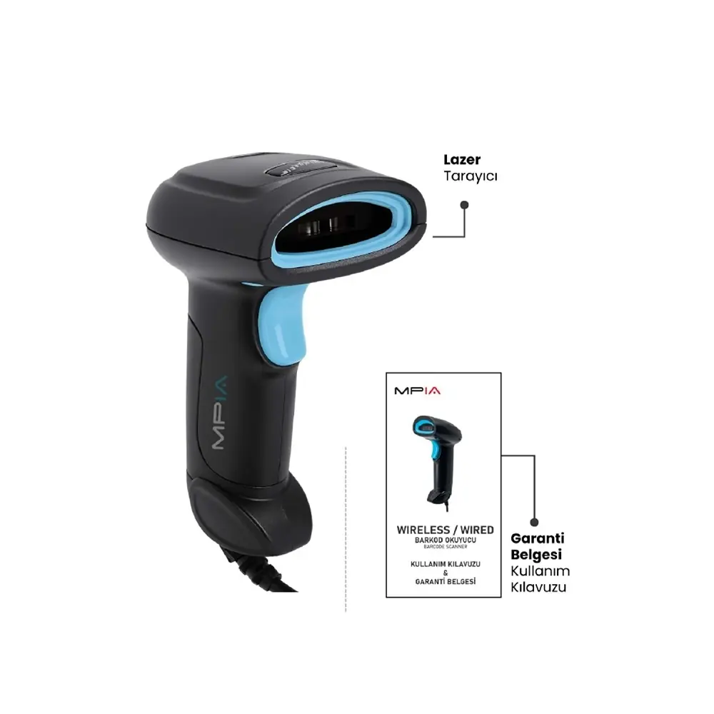Mpia Bs-1 Usb Kablolu 1d/2d Barkod & Karekod Okuyucu