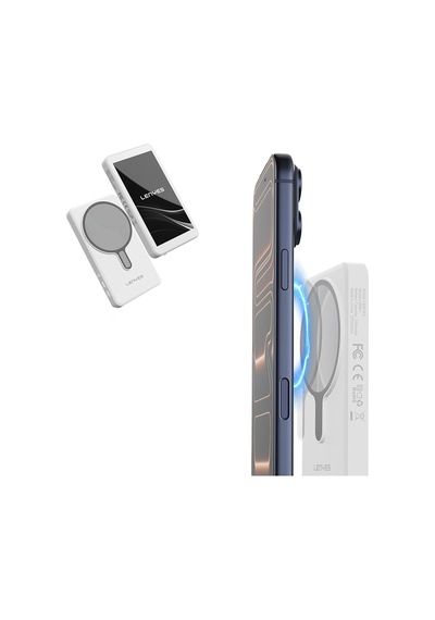 Lenyes Lsm01 Bluetooth Kumandalı Magnetik Wireless Ekran Yansıtma Cihazı Beyaz