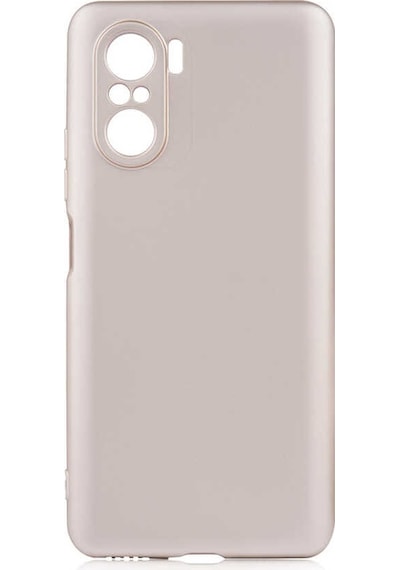 Noktaks - Xiaomi Uyumlu Xiaomi Redmi K40 - Kılıf Mat Renkli Esnek Premier Silikon Kapak - Rose Gold