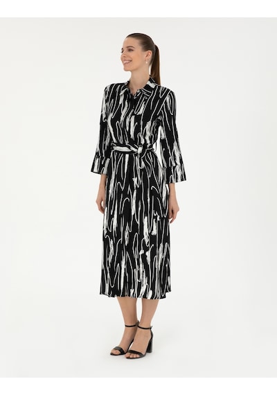 Pierre Cardin Kadın Siyah Elbise Dokuma 50289503-vr046 Pierre Cardin Kadın Siyah Elbise Dokuma 50289503-vr046