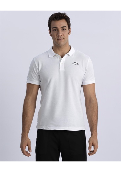 Kappa Logo Maltax 2 MSS Erkek Regular Fit Polo Yaka Tişört Beyaz