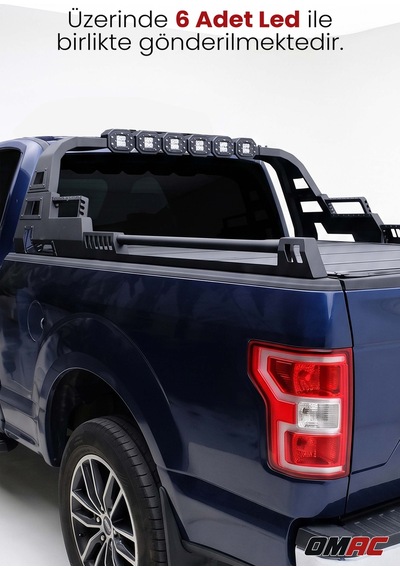Ford Ranger F150 2014-2020 Uyumlu Araca Özel Dakar 170 Cm Rollbar Ledli