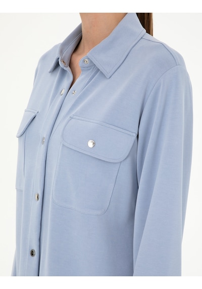 Pierre Cardin Kadın Mavi Hırka Örme 50284723-vr249 Mavi