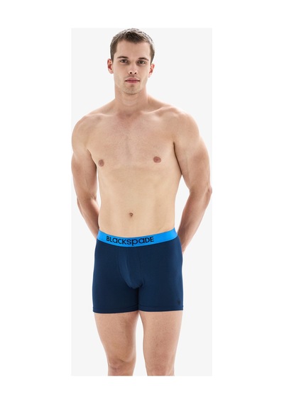 Blackspade Erkek Boxer 3lü Paket Modern Basics 9471 - Mavi Çok Renkli