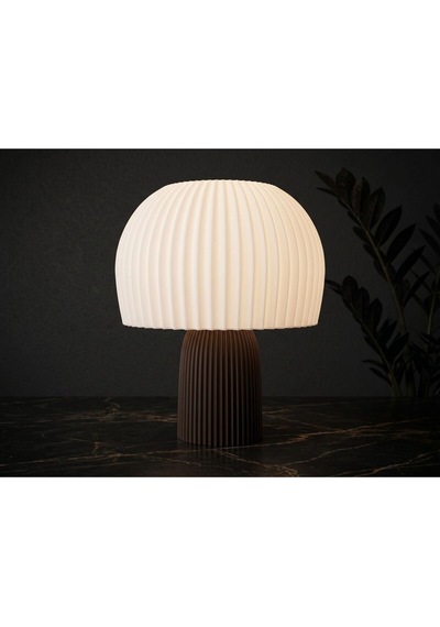 Xena Model - Led Abajur - Masa Lambası - Usb 5v İle Çalışır - Slim Led Aydınlatması Dahildir - Dekoratif Lamba - Renk Seçenekli - Mantar Lamba Çok Renkli