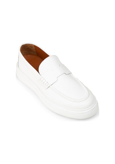Deery Erkek Beyaz Hakiki Deri Loafer Ayakkabı - 02043mbyzp01 Beyaz