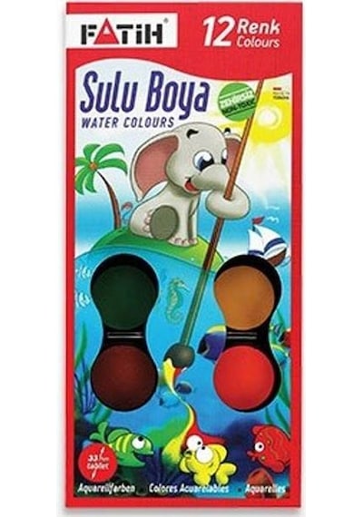 Fatih S-12 Sulu Boya 12 Renk