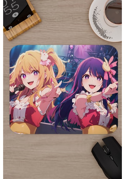 Oshi No Ko Anime V5 - 22x18 Gaming Kauçuk Kaymaz Taban Mouse Pad Fare Altlığı