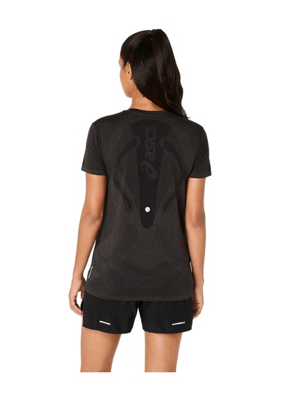 Asics Road Seamless Ss Top Kadın Siyah Kısa Kollu Tshirt 2012d292-001 Siyah