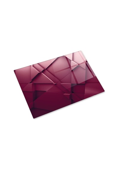 Tr Asil Bordo Cam Kesme Tahtası 30cm X 40cm Genel