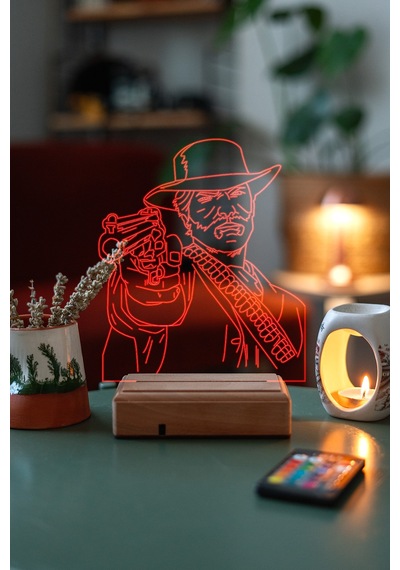 Red Dead Redemption 2 Rdm 16 Renk Kumandalı 3d Gece Lambası 48157553