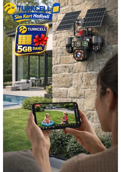 Esvision 7021 4 Kameralı 4g Çift Solar Panel 16x Zoom Dual Batarya Hieasy Aov Sürekli Kayıt Gece Görüş Çift Yönlü Ses Turkcell Sim Kart