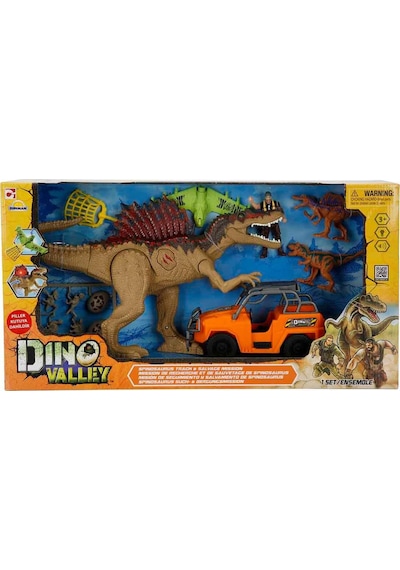 Sunman Oyuncak Dino Valley T-rex Attack Oyun Seti - Kahverengi Standart