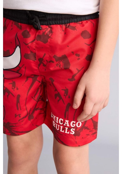 Defacto Nba Chıcago Bulls Deniz Şortu Erkek Çocuk H1893a826hsrd44 Kırmızı-rd44