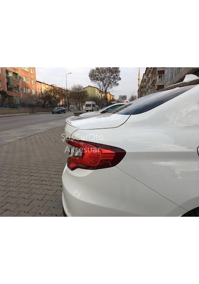 Fiat Egea Bagaj Üstü Slim Spoiler Parlak Beyaz