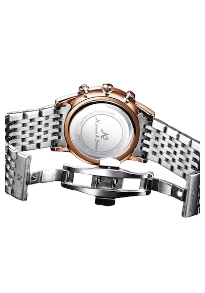 Kronen&söhne Blauform Mavi Kadran Rose Gold Çelik Erkek Kol Saati Gümüş - Rose Gold - Mavi