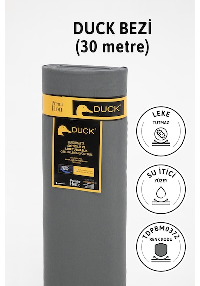 Premier Metrelik Duck Keten Kumaş Su İtici Bez 30 Metre Tdpbm0372 Antrasit