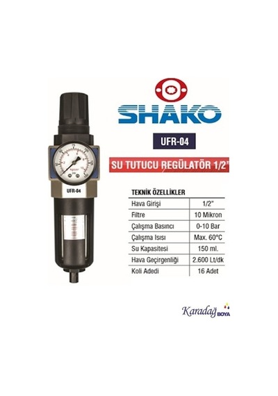 Shako Tekli Filtre Regulator Aır Ufr 04 - 1/2