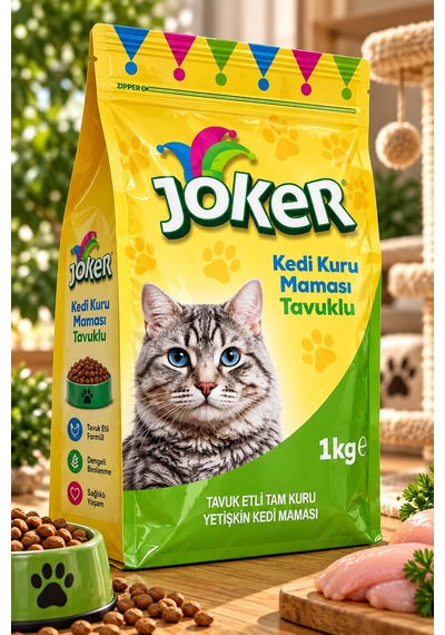Joker Kedi Kurumaması Tavuklu