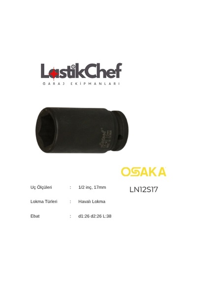 Osaka 17 Mm 1/2'' Lokma