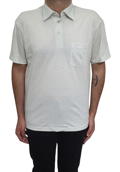 Santa Dmctekstil Erkek Desenli Klasik Kesim Rahat Kalıp Tek Cepli Gömlek Yaka Yakası Düğmeli T-shirt Yeşil Santa Dmctekstil Erkek Desenli Klasik Kesim Rahat Kalıp Tek Cepli Gömlek Yaka Yakası Düğmeli T-shirt Yeşil