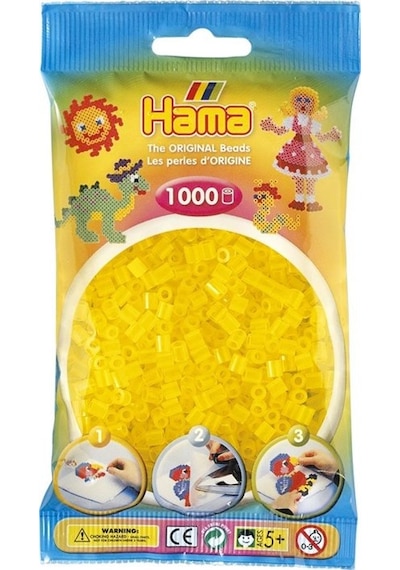 1.000'Lik Hama Midi Boncuk - Şeffaf Sarı