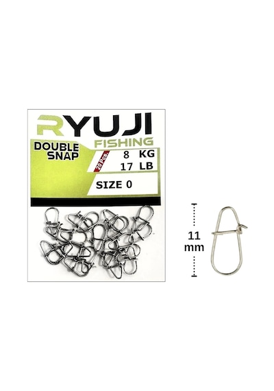 Ryuji Japanese Double Snap Klips No:0 20 Adet