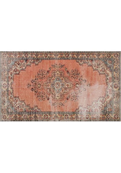 Eşsiz Anadolu Vintage Eskitme El Dokuma Halı 158 X 270 Cm 9480