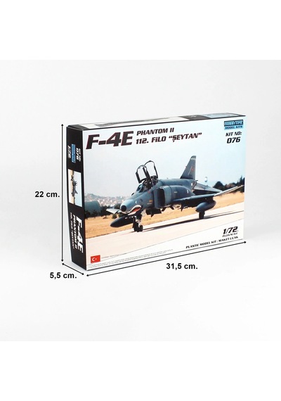 Hobbytime 076 1/72 F-4e Phantom Iı, 112.filo Şeytan Plastik Maketi