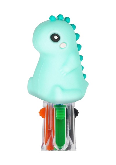 Legami - Mini Magic Rainbow, 4 Renkli Tükenmez Kalem, Yeşil, Mavi, Turuncu, Siyah, Uç 1 Mm, Ergonomik Silikon Sap, Ç Genel