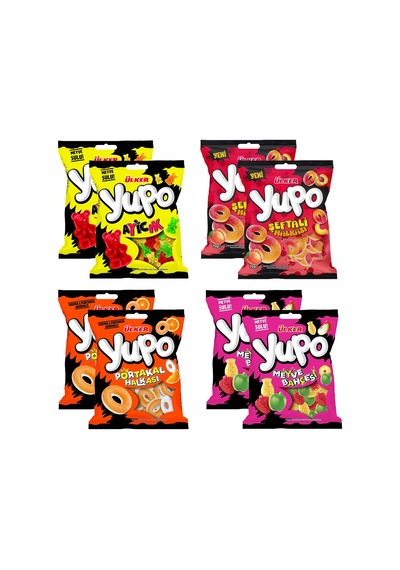 Ülker Yupo Jelly 4 Çeşit 8 Li Karma Paket