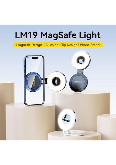 Ulanzi LM19 Magsafe Led Selfie Halka Işık Beyaz