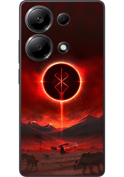 Xiaomi Redmi Note 13 Pro Uyumlu Şeffaf Kılıf Berserk 1 Tasarımlı