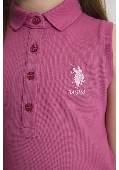 U.S. Polo Assn. Kız Çocuk Fuşya Elbise Örme 50325639-vr023 Fusya