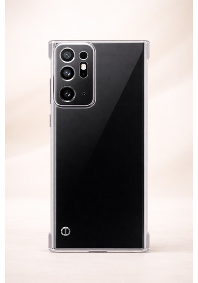 Samsung Galaxy Note 20 Ultra 5g Uyumlu Kamera Korumalı Yanları Açık Sararmaz Sert Mika Şeffaf Kılıf