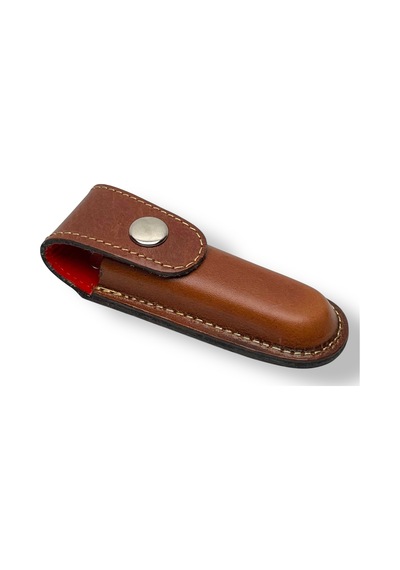 No:2 Kahverengi Deri Çakı Kılıfı Bıçak Kılıfı Kapalı Hali 8cm - 10cm Arası Çakılar İçindir Kahverengi