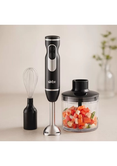 El Blender Seti 700 Ml Paslanmaz Çelik Bıçak 2 Hız
