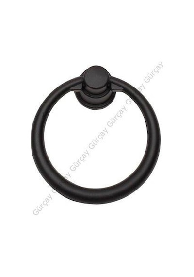 Gürçayhırdavat Gürçay Çekmece Kapak Kulpu Halka 40 Mm Siyah (2 Adet)