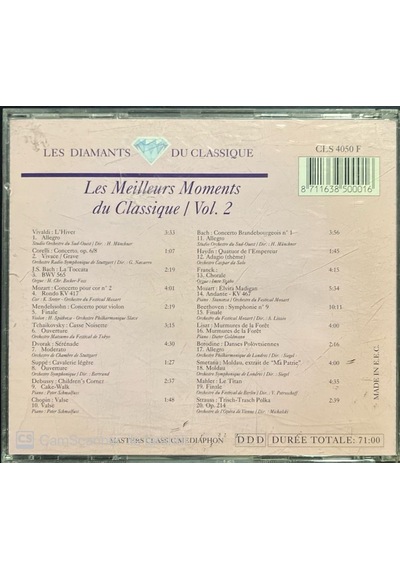 Les Meilleurs Moments Du Classique Vol. 2 Classic Cd
