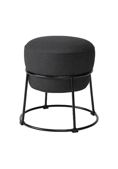Ikea Emmıslöv Puf, Vissle Koyu Gri