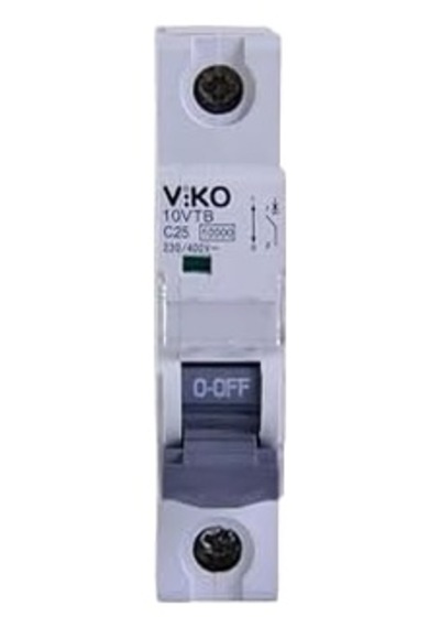 10vtb-1c25 Otomatik Sigorta 10ka C Tipi 1 Kutup 25a