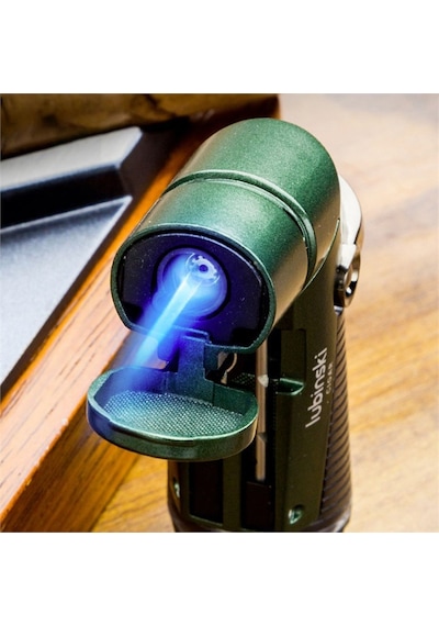 Lubinski Tek Torch İğneli Ve Delicili Puro Çakmağı Gri Lb-204