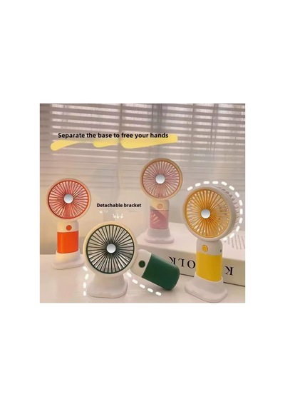 Mini Fan Masaüstü Taşınabilir Telefon Stantlı Vantilatör 2 Özellik Bir Arada Taşınabilir Masaüstü Vantilatör Yüksek Hızlı Asorti Renk 1 Adet Diğer