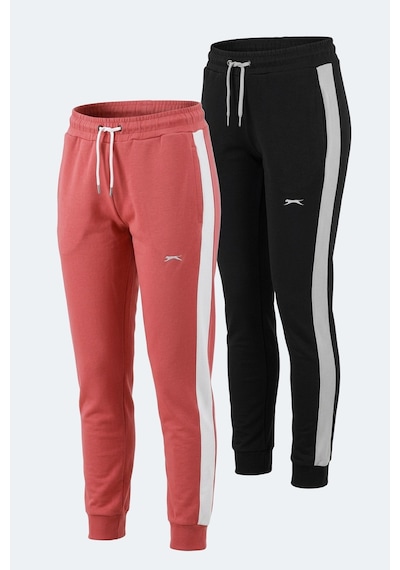 Slazenger Veva 2 Li Set Kadın Eşofman Altı Siyah - Gül