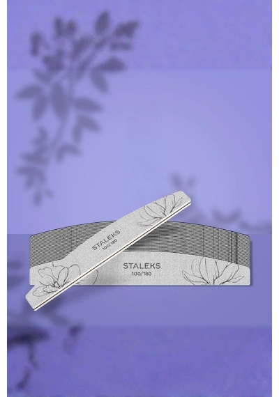 Staleks Yarım Ay Kağıt Tırnak Törpüsü Expert 40 100/180 Grit 25 Adet Nfe-40-100/180-25