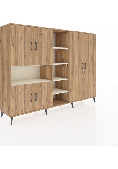 Hyperion Dolap 13 Raflı 6 Kapaklı 220x44x163 Çam-çam/aytaşı Çam-çam/aytaşı