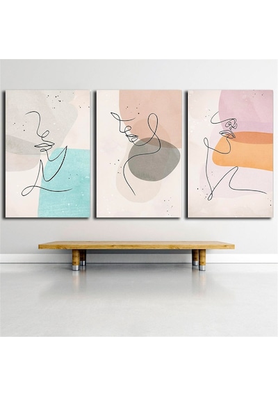Kanvas Tablo Seti Modern Sanat Kadın Figürleri