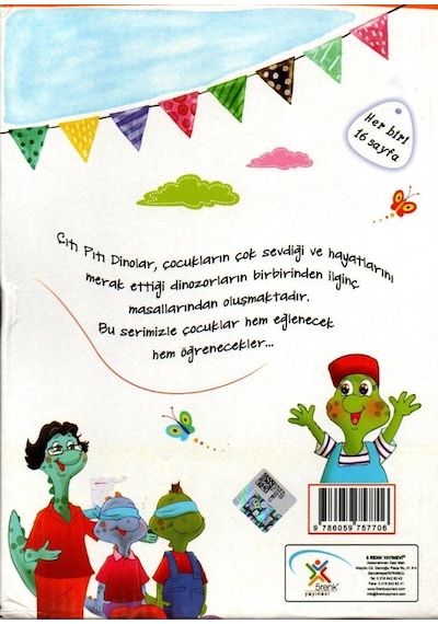 Çıtı Pıtı Dinolar Serisi Seti-10 Kitap Takım - Göksal Aslan - 5 Renk Yayınları